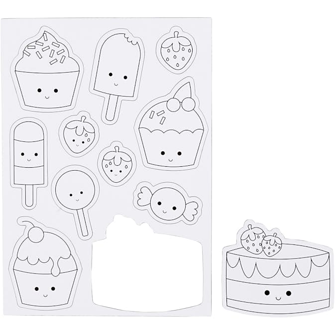 Magneter Creativ Company Glass och Kakor Stl 14,85x21 cm 1 Ark