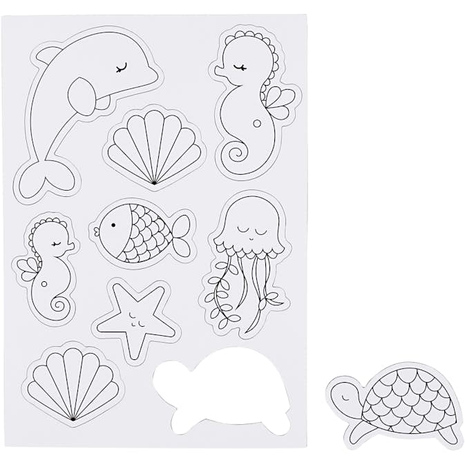 Magneter Creativ Company Havsdjur Stl 14,85x21 cm 1 Ark
