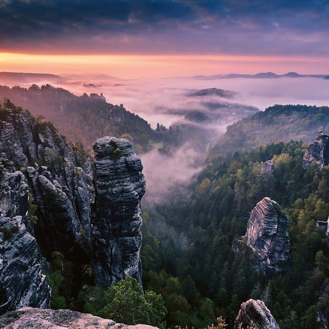 Tapet Idealdecor Sunrise On The Rocks