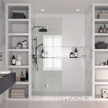 Duschdörr Hietakari Vetro 513 Vikbar