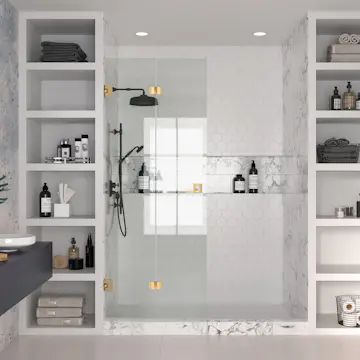 Duschdörr Hietakari Vetro 513 Vikbar