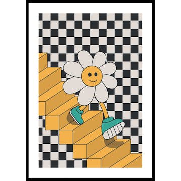Poster Gallerix Smiley Flower Down The Stairs