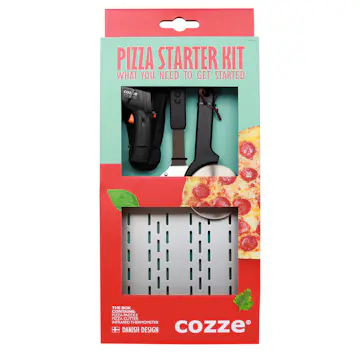 Startkit Cozze 3 Delar Med Pizzaspade, Termometer & Pizzaskärare