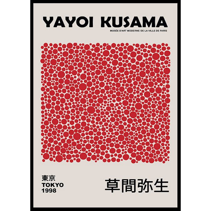 Poster Gallerix Red Dots Yayoi Kusama