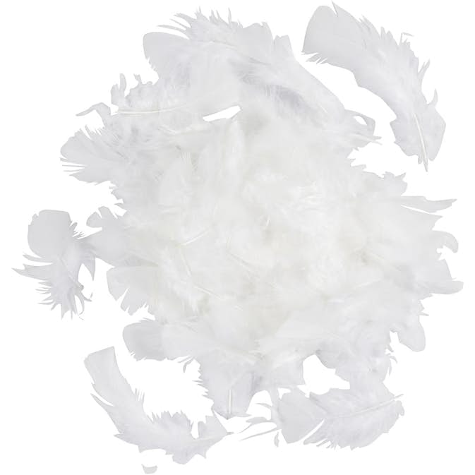 Fjädrar Dun Creativ Company Stl 7-8 cm 50 g/1 Förp