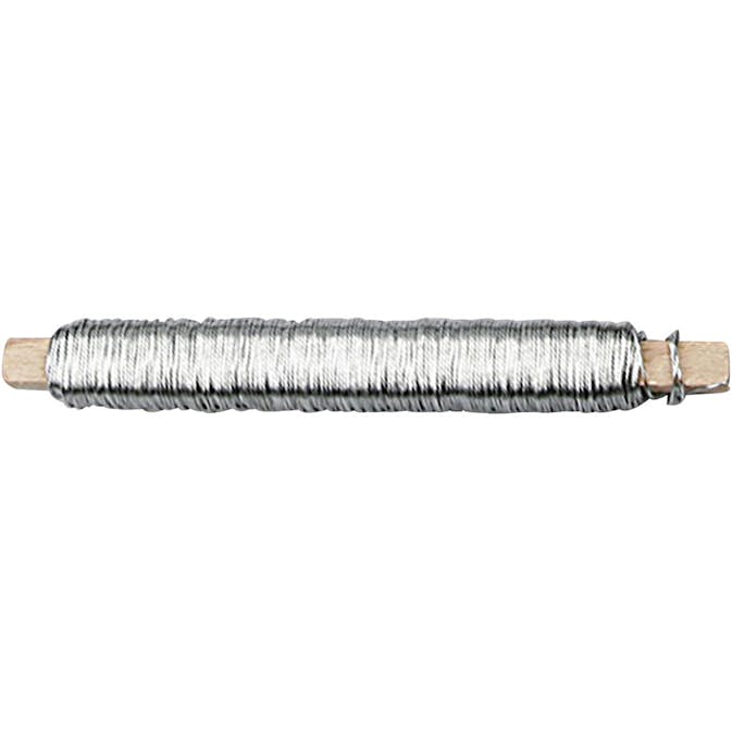 Spoltråd Creativ Company Tjocklek 0,6 mm Silver 50 m