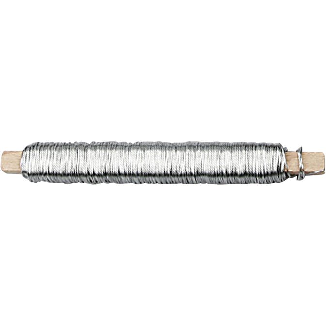 Spoltråd Creativ Company Tjocklek 0,6 mm Silver 10x50 m