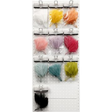 Fjädrar Creativ Company Konstgjorda Mixade Färger 1 Förp