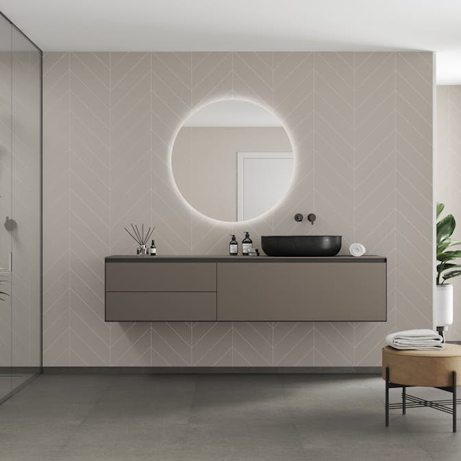Våtrumsskiva Fibo 5200-M78 EM Warm Grey 10x620x2400 mm