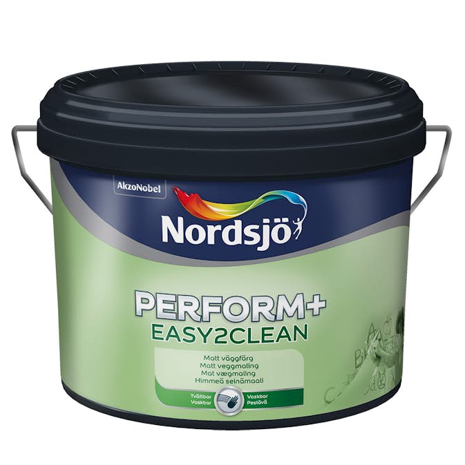 Väggfärg Nordsjö Perform+ Easy2Clean Matt Glans 10 10 L