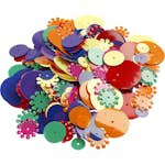 Paljetter Creativ Company Mixade Färger Runda Stl 10-25 mm 1 Förp