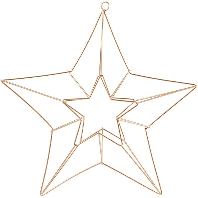 Metallornament Creativ Company Mässing Stjärna Stl 34x30 cm 1 St
