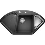 Hörndiskbänk Blanco Delta II InFino