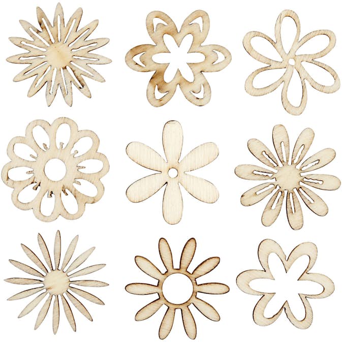 Trädekorationer Creativ Company Blommor Stl 28 mm 45 St/1 Förp