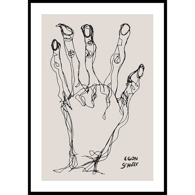 Poster Gallerix Egon Schiele Hand