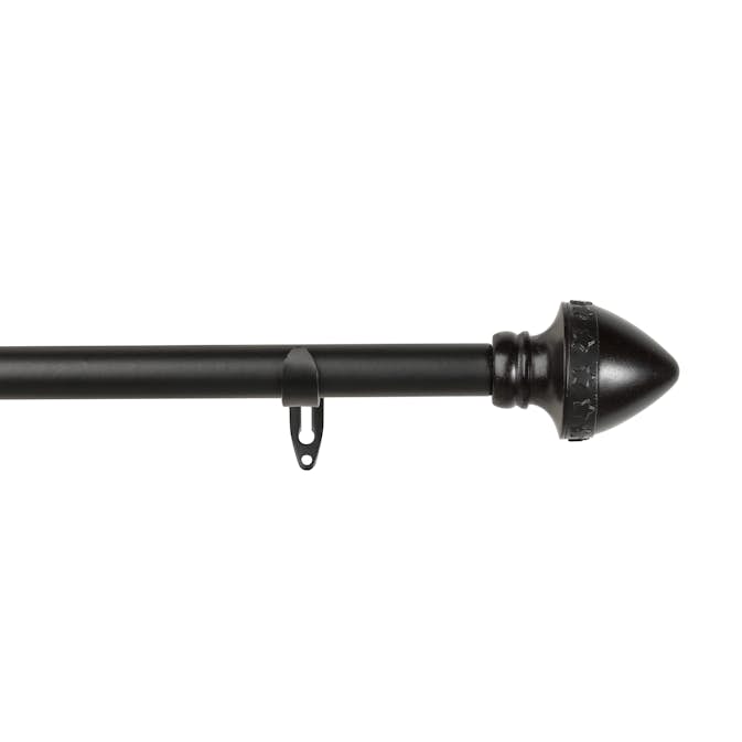 Gardinstångset Kirsch Delight Svart 120-210cm för Gardinupphängning