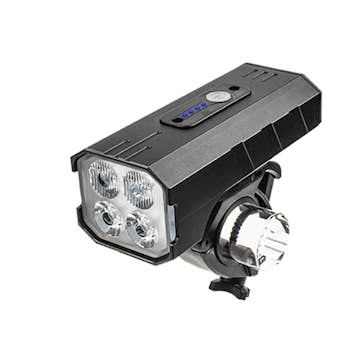 Cykellampa Briv Speed 1200 USB 4xT6 Cykelstrålkastare