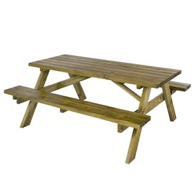 Bänkset PLUS Alpha Picknickbord Utomhus 177 cm i Teak