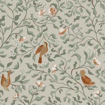 Tapeter Duro Flora Josefin 534-01 QuickUp, Mönstrad Beige