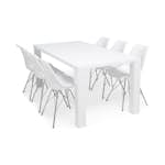 Matgrupp Concept 55 Cibus Matbord 180 cm med 6 Shell Matstol