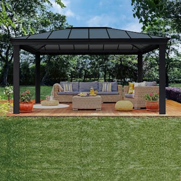 Paviljong Canopia by Palram Dallas Antracitgrå