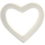 Frigolit Creativ Company Hjärtan Vit 13,5 cm 1 st