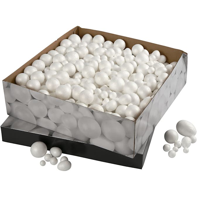 Frigolit Creativ Company Kulor Och Ägg Vit 550 st/1 Förp