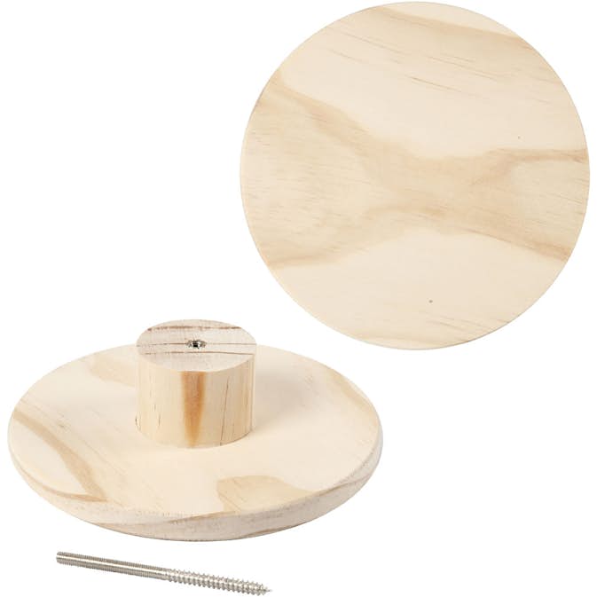 Träknopp Creativ Company Rund Djup 4,5 cm 1 St