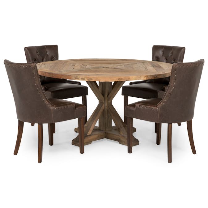 Matgrupp In Living Lyon 150 cm Rund med 4 Tuva Fåtölj