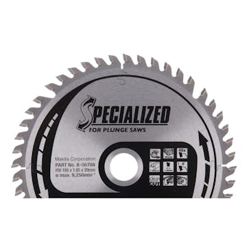 Sänksågklinga Makita 165x20x1,85mm 48T