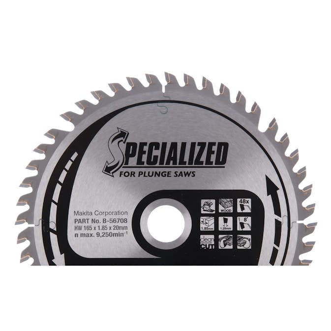 Sänksågklinga Makita 165x20x1,85mm 48T
