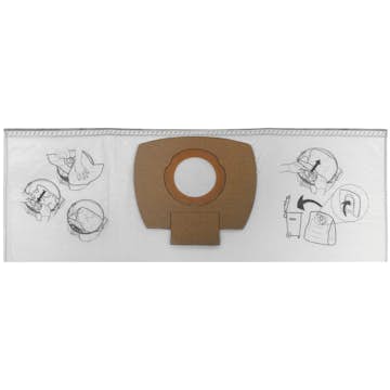 Dammsugarpåsar Makita P-72899 5-pack