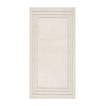 Ryamatta KM Carpets Nature Frame Modern Creme Natur Vit