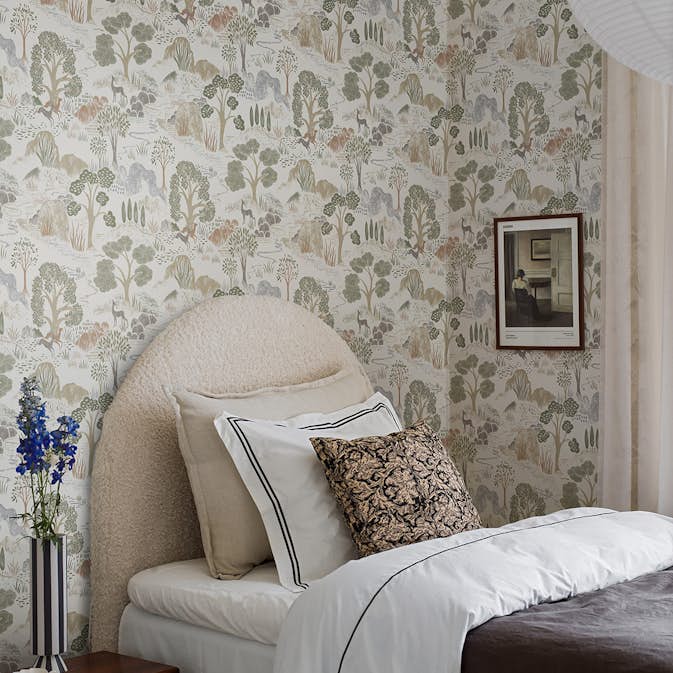 Tapet Boråstapeter Swedish Grace Diana 5525 EasyUp, Mönstrad Beige