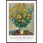 Poster Gallerix Jerusalem Artichoke Flowers 1880 By Claude Monet