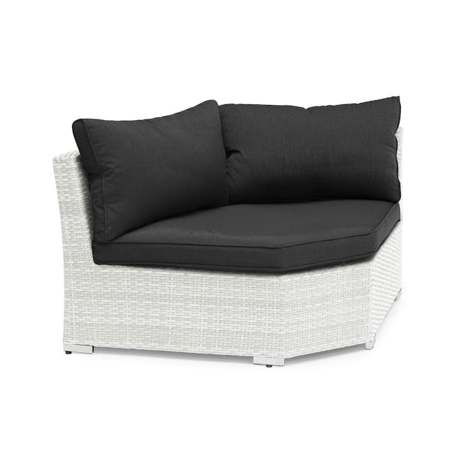 Hörndel Comfort Garden Wisconsin Rund Konstrotting/Vit Utomhus