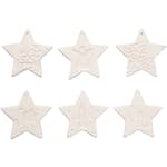 Dekorationer Creativ Company Vit Stjärna Stl 7x7 cm 6 st/1 Förp