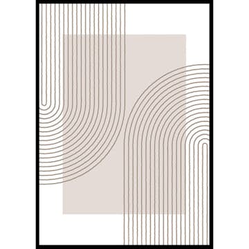 Poster Gallerix Abstract Lined No2