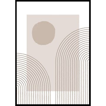 Poster Gallerix Abstract Lined No1