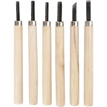 Täljset Creativ Company Wood 6 st