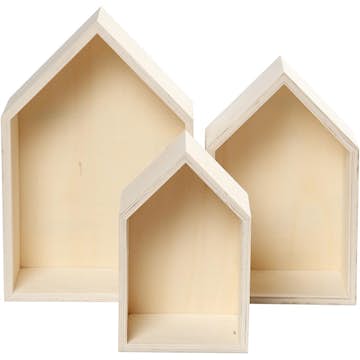 Förvaringslådor Creativ Company med Väggbeslag 3 st/1 Set