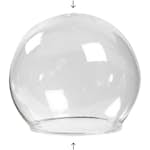 Glaskupa Creativ Company Kulformad Transparent HålStl 5 cm 4 st/1 Förp
