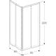 Duschvägg Contura Shower Space Rak