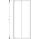 Duschvägg Contura Shower Space Rak