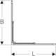 Duschvägg Contura Shower Space Rak