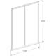 Duschdörr Contura Shower Space Skjutdörr