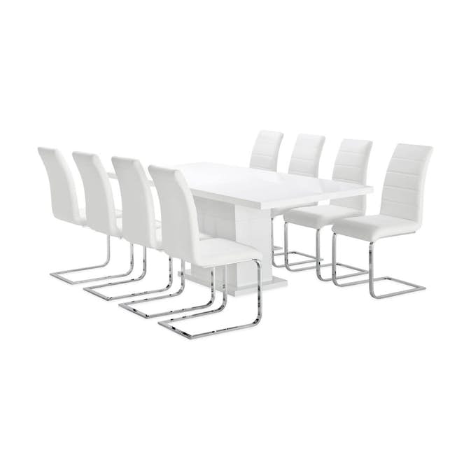 Matgrupp Concept 55 Cibus Matgrupp 180 cm med 8 Sorado Matstol