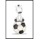 Poster Gallerix Zebra With Soccer Ball