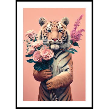 Poster Gallerix Tiger Bouquet
