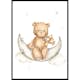 Poster Gallerix Teddy Bear On The Moon